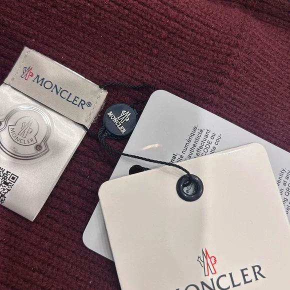 Moncler Deep Red Knit Beanie - Picture 4 of 6